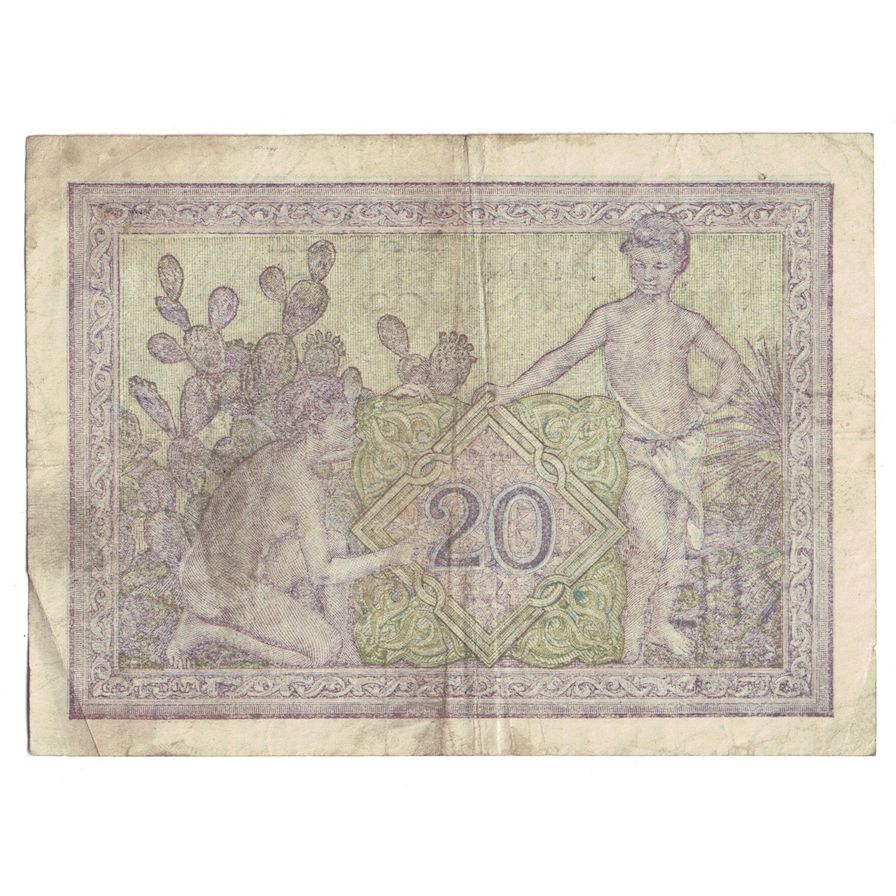 Geldschein, Algeria, 20 Francs, 1944, 1944-11-29, KM:92b, S+