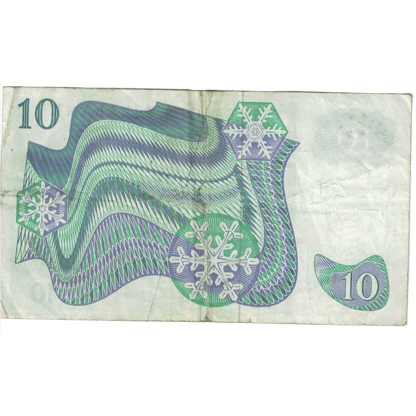 Billet, Suède, 10 Kronor, 1972, KM:52c, TTB