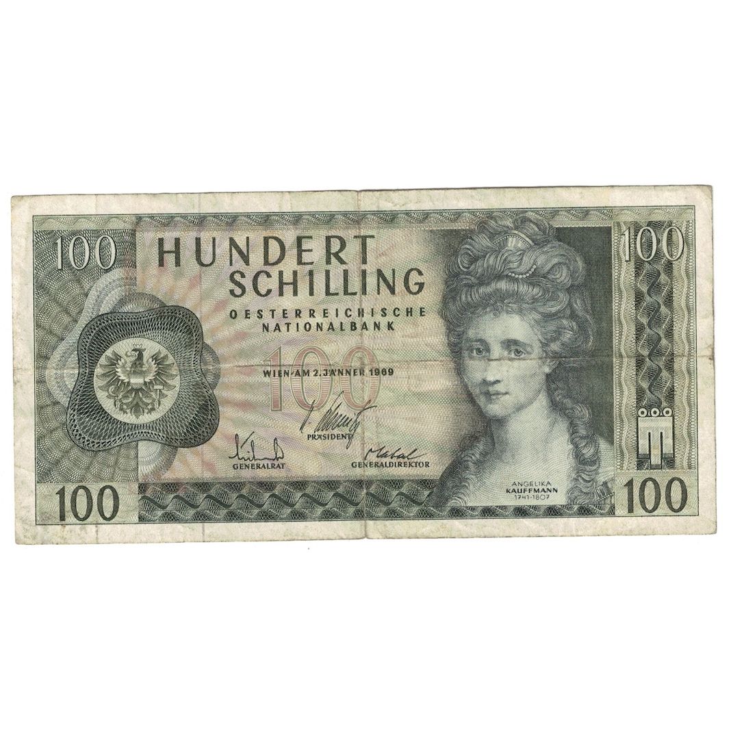 Banknote, Austria, 100 Schilling, 1969, 1969-01-02, KM:146a, VF(20-25)