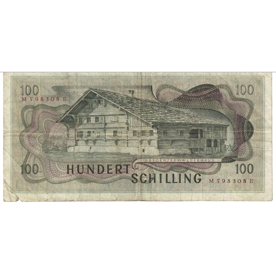Banconote, Austria, 100 Schilling, 1969, 1969-01-02, KM:146a, MB