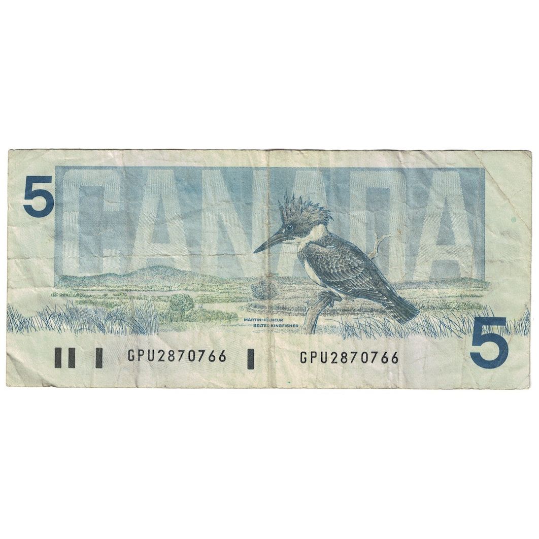 Banknot, Canada, 5 Dollars, 1986, KM:95c, VF(30-35)