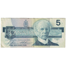 Nota, Canadá, 5 Dollars, 1986, KM:95c, VF(30-35)