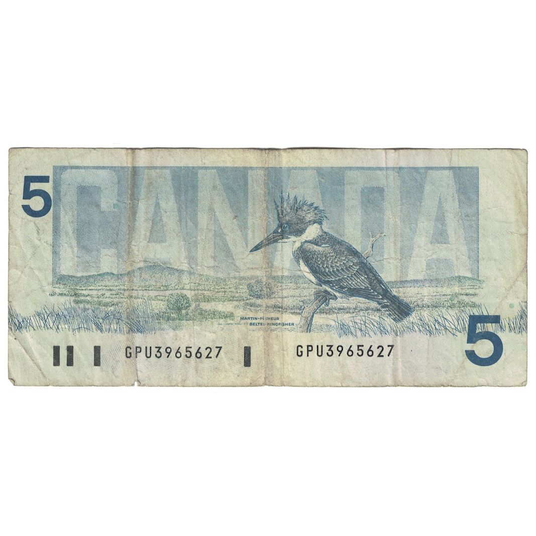 Biljet, Canada, 5 Dollars, 1986, KM:95c, TB