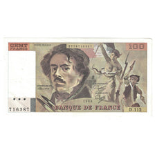 Frankreich, 100 Francs, Delacroix, 1986, D.112, UNZ-, Fayette:69.10, KM:154b