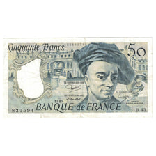 Francia, 50 Francs, Quentin de La Tour, 1985, B.43, BB+, Fayette:67.11, KM:152b