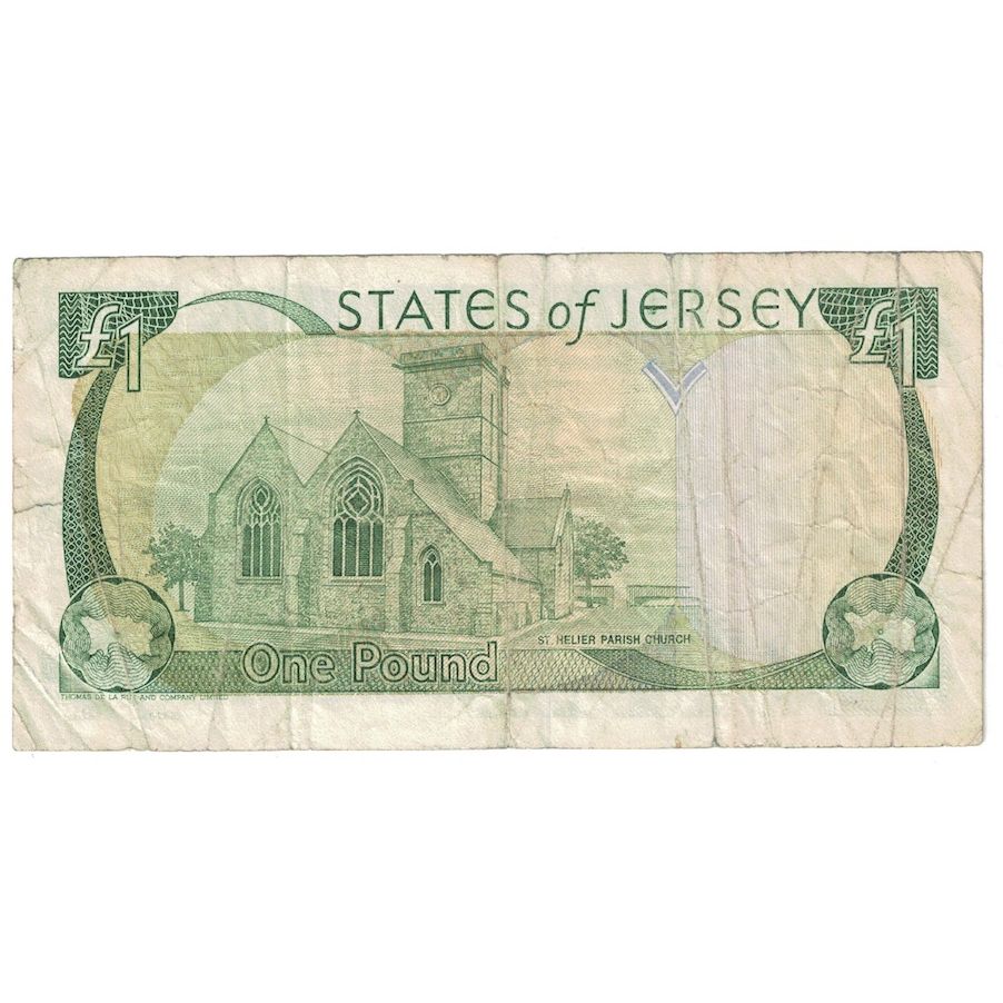 Banknote, Jersey, 1 Pound, Undated (2000), KM:26a, VF(20-25)