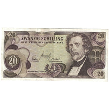 Banknote, Austria, 20 Schilling, 1967, 1967-07-02, KM:142a, AU(50-53)