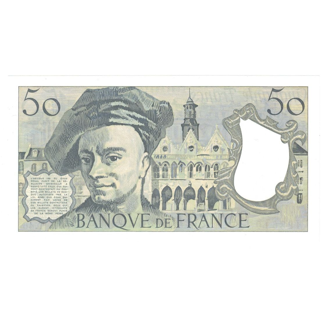 Francia, 50 Francs, Quentin de La Tour, 1986, T.46, UNC, Fayette:67.12, KM:152b