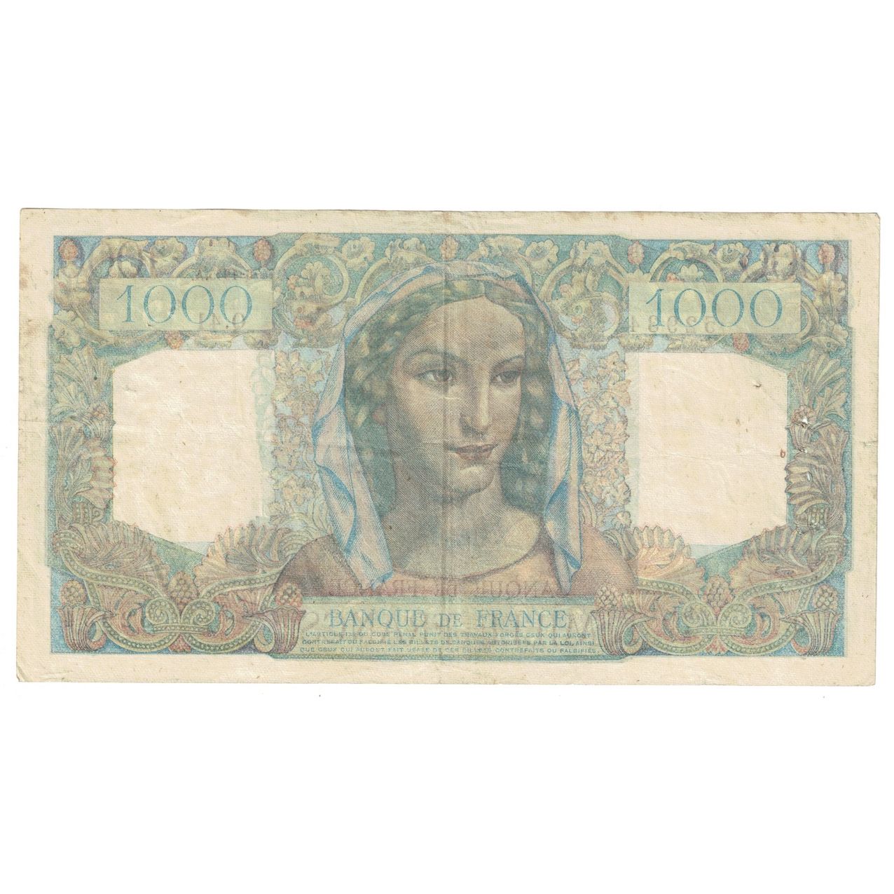 Frankrijk, 1000 Francs, Minerve et Hercule, 1945, Q.41, TB+, Fayette:41.4