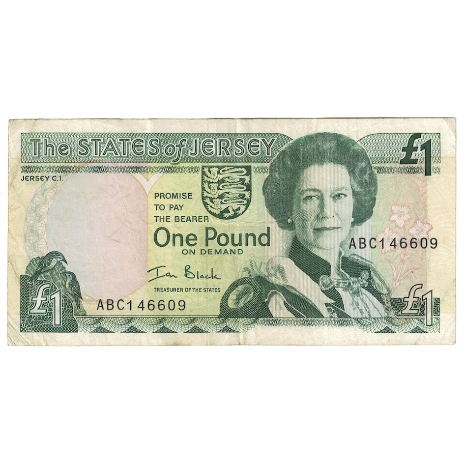 Biljet, Jersey, 1 Pound, Undated (2000), KM:26b, TTB