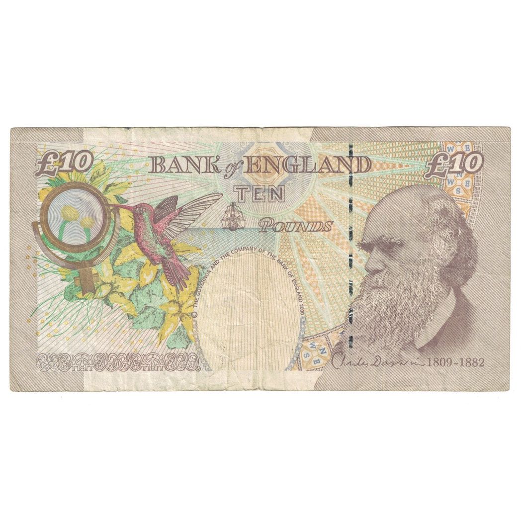 Billete, 10 Pounds, 2000-2003, Gran Bretaña, KM:389b, BC+