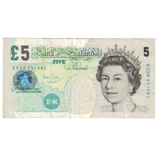 Geldschein, Großbritannien, 5 Pounds, 2004, KM:391c, SS
