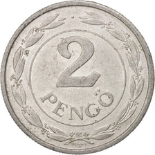 Hungary, 2 Pengö, 1943, AU(50-53), Aluminum, KM:522.1