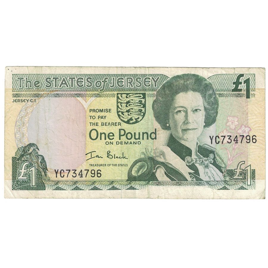 Billet, Jersey, 1 Pound, Undated (2000), KM:26b, TB+