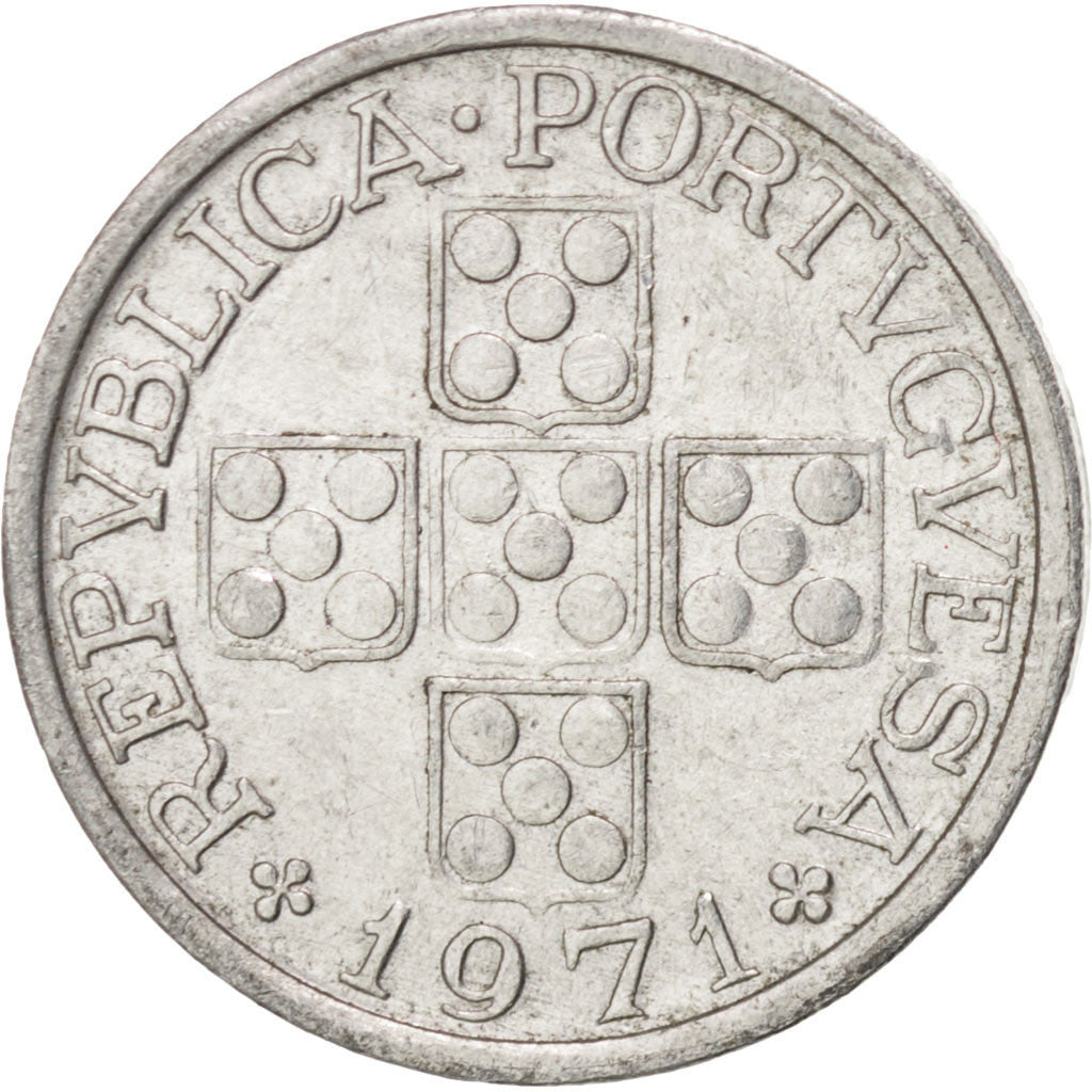 Portugal, 10 Centavos, 1971, AU(55-58), Aluminum, KM:594