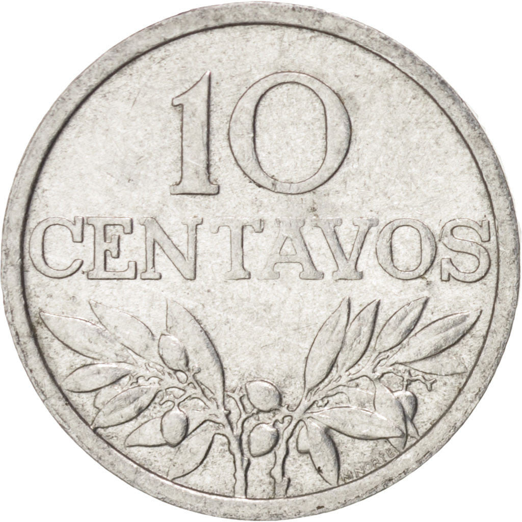 Portugal, 10 Centavos, 1971, AU(55-58), Aluminum, KM:594