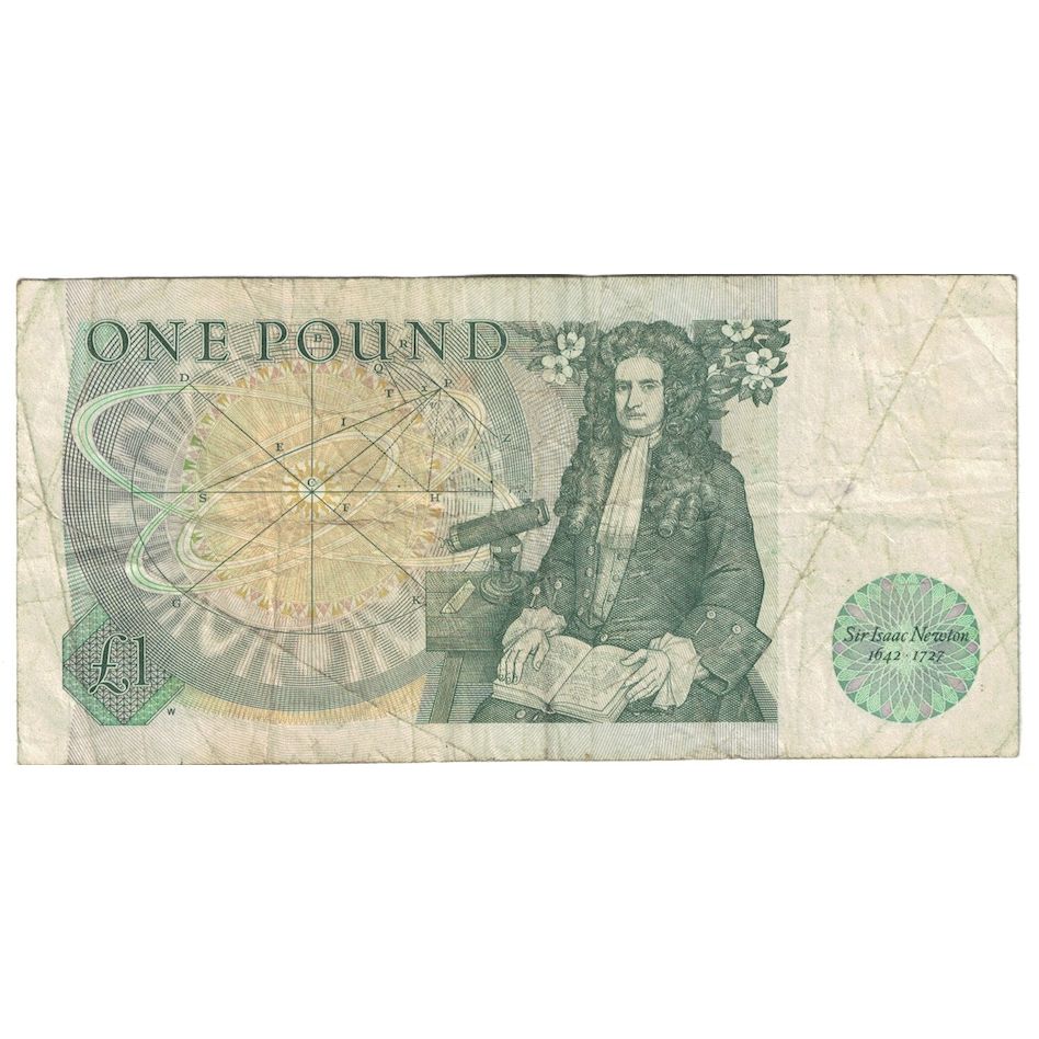 Banconote, Gran Bretagna, 1 Pound, Undated (1978-84), KM:377b, B+
