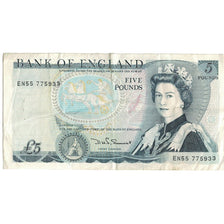 Banconote, Gran Bretagna, 5 Pounds, Undated (1980-87), KM:378c, MB+