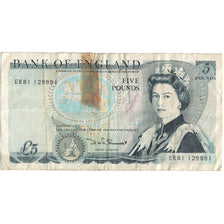 Geldschein, Großbritannien, 5 Pounds, Undated (1980-87), KM:378c, SGE