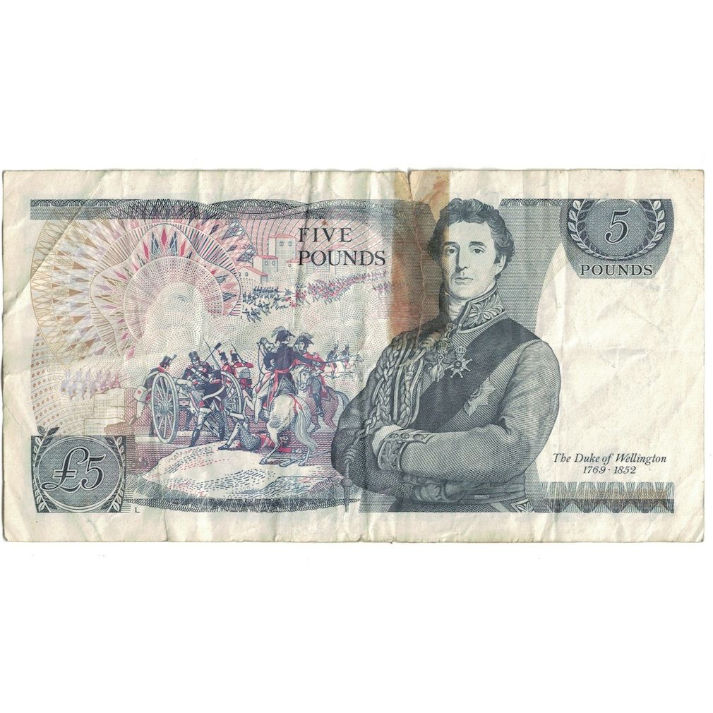 Geldschein, Großbritannien, 5 Pounds, Undated (1980-87), KM:378c, SGE
