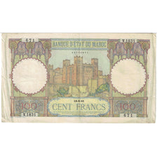 Banknote, Morocco, 100 Francs, 1946, 1946-06-18, KM:20, EF(40-45)
