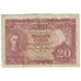 Biljet, MALAYA, 20 Cents, 1941, KM:9b, TB+