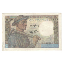 Frankreich, 10 Francs, Mineur, 1946, Q.120, SS+, Fayette:8.16, KM:99e