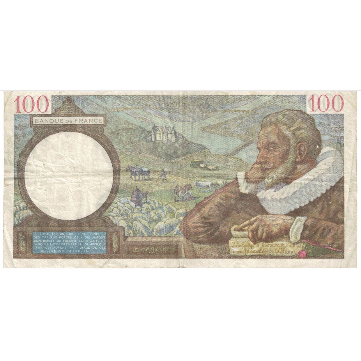 Francja, 100 Francs, Sully, 1941, A.208, VF(30-35), Fayette:26.50, KM:94
