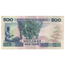 Banknote, Tanzania, 500 Shilingi, Undated (1989), KM:21a, EF(40-45)