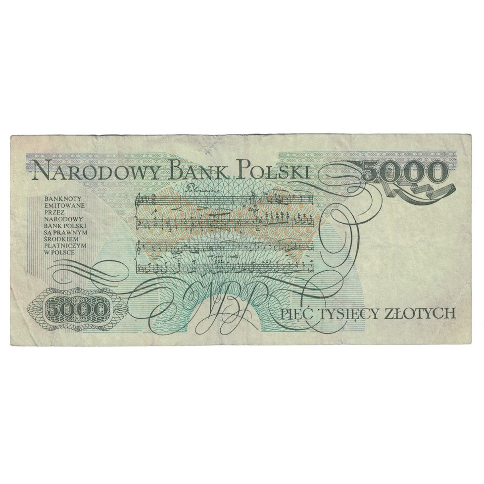 Banknote, Poland, 5000 Zlotych, 1982, 1982-06-01, KM:150a, VF(30-35)
