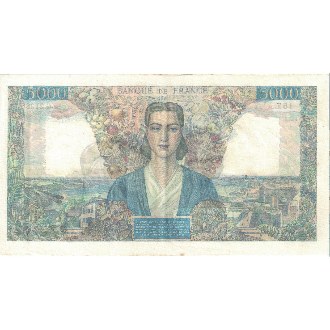 Frankrijk, 5000 Francs, Empire Français, 1946, G.213, TTB+, Fayette:47.52