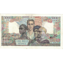 Frankreich, 5000 Francs, Empire Français, 1946, G.213, SS+, Fayette:47.52