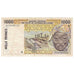 Banknote, West African States, 1000 Francs, 1991, KM:711Ka, EF(40-45)