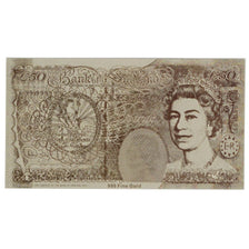 Banconote, Gran Bretagna, 50 Pounds, 1994, Factice collectible 24K plastic