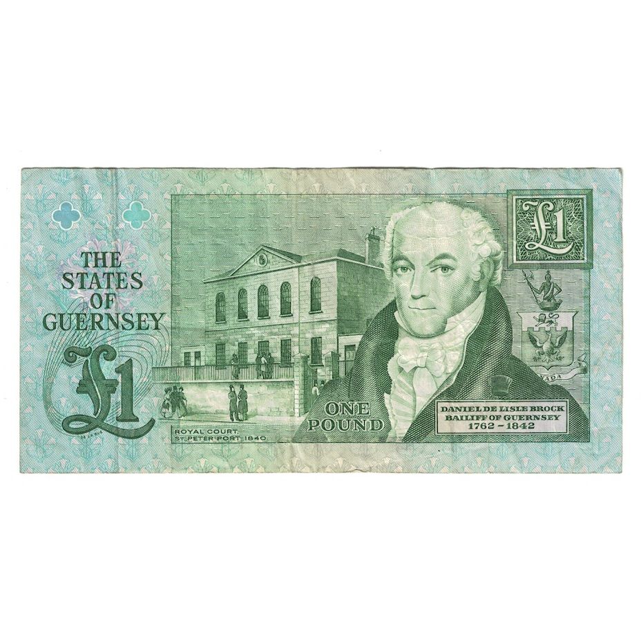 Billete, 1 Pound, Undated (1991- ), Guernsey, KM:52b, BC+