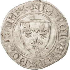 FRANCE, Charles VI, Blanc guénar, Mâcon, EF(40-45), Billon, Duplessy:377A