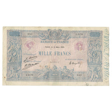 Frankreich, 1000 Francs, Bleu et Rose, 1926, J.217, S, Fayette:36.42, KM:67j
