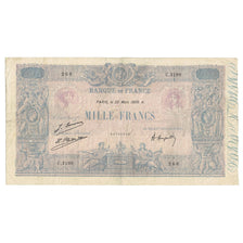 Francia, 1000 Francs, Bleu et Rose, 1926, C.218, BC, Fayette:36.42, KM:67j
