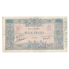 França, 1000 Francs, Bleu et Rose, 1926, N.233, VG(8-10), Fayette:36.42, KM:67j