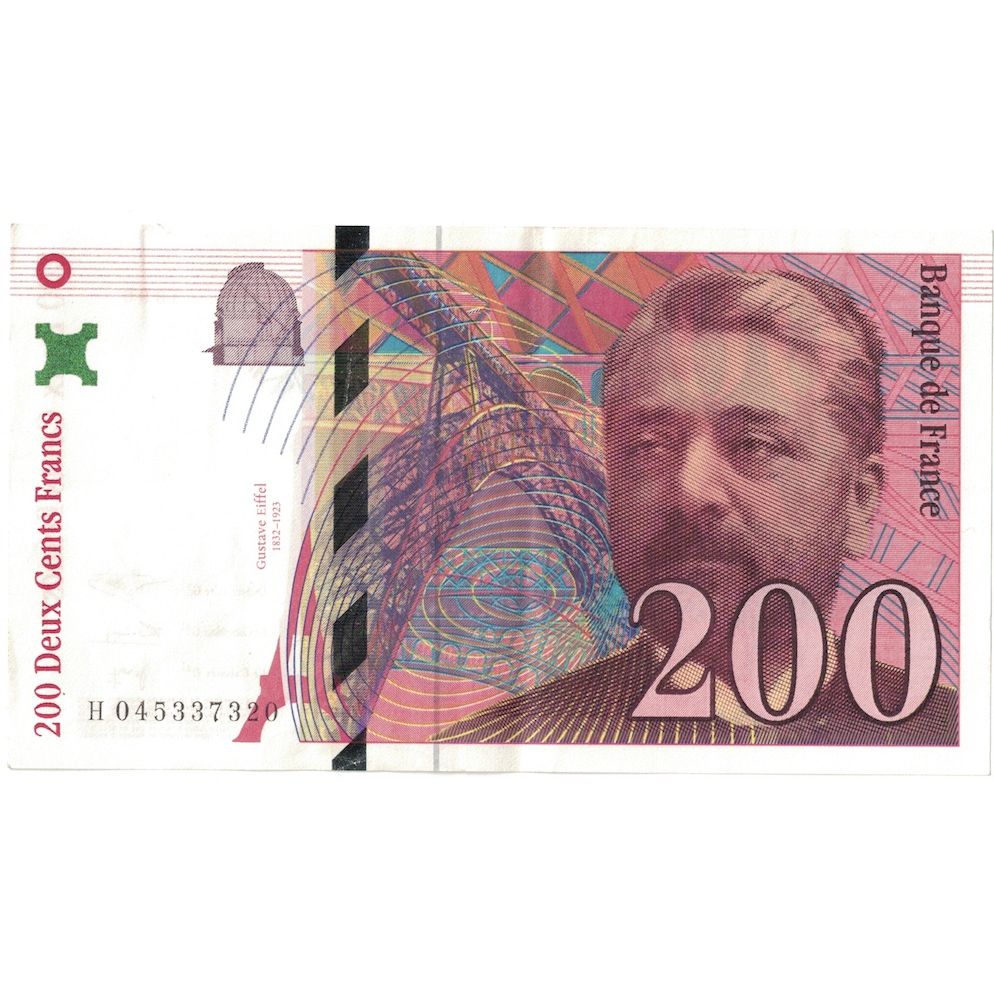 Frankreich, 200 Francs, Eiffel, 1996, H.045, VZ+, Fayette:75.3b, KM:159b