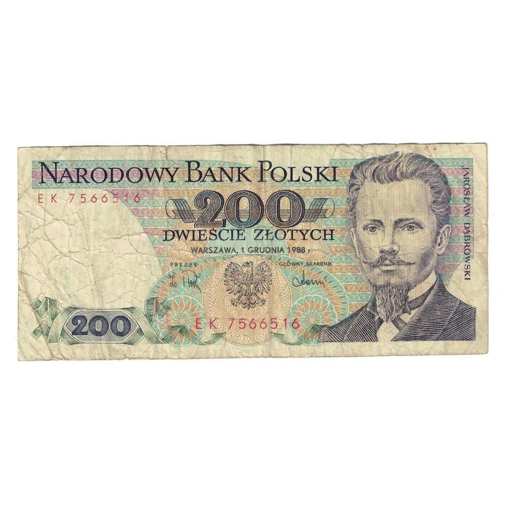 Banknot, Polska, 200 Zlotych, 1988, 1988-12-01, KM:144c, VG(8-10)