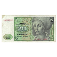 Banconote, GERMANIA - REPUBBLICA FEDERALE, 20 Deutsche Mark, 1970, 1970-01-02