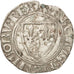 FRANCE, Charles VI, Blanc guénar, Crémieu, EF(40-45), Billon, Duplessy:377A