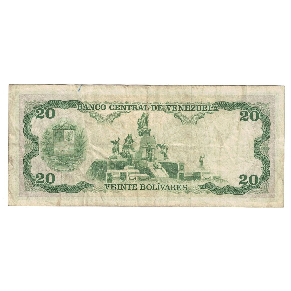 Billet, Venezuela, 20 Bolivares, 1990, 1990-05-31, KM:63b, TB