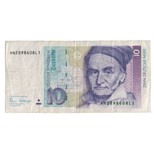 Nota, ALEMANHA - REPÚBLICA FEDERAL, 10 Deutsche Mark, 1989, 1989-01-02, KM:38a