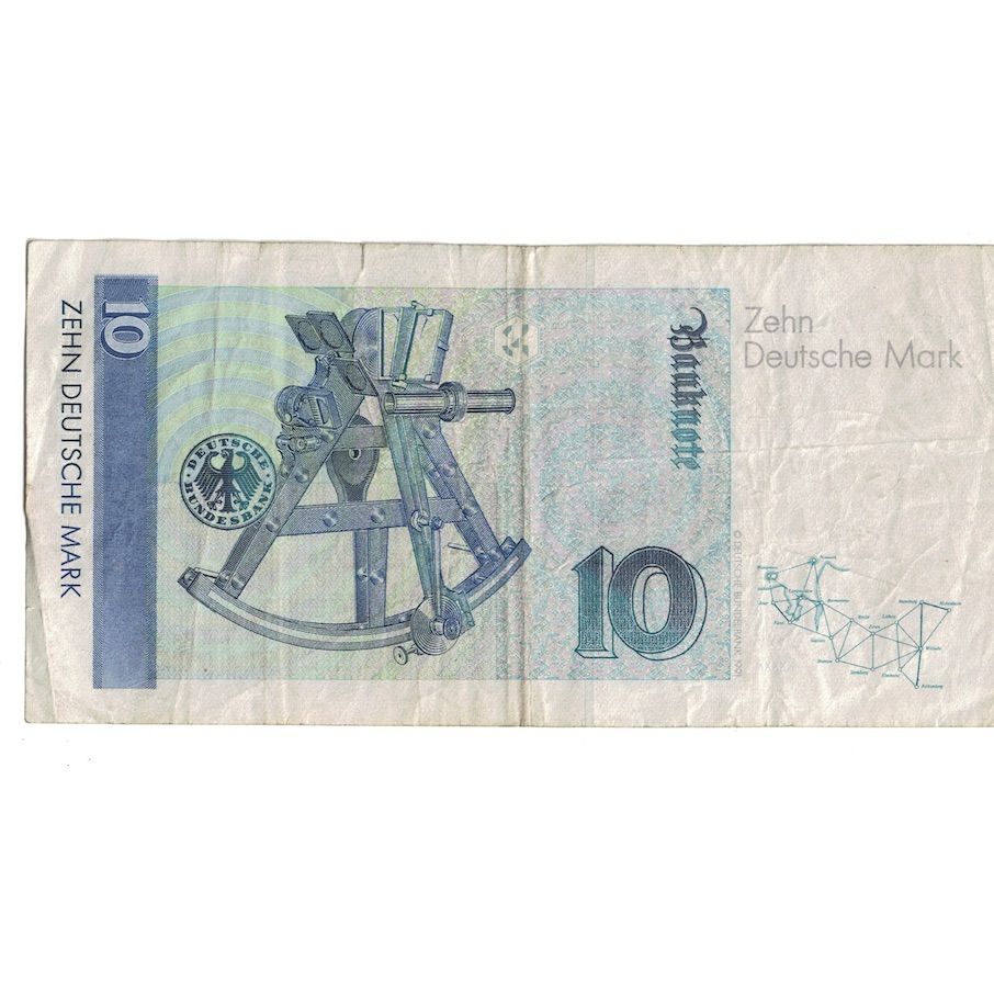 Geldschein, Bundesrepublik Deutschland, 10 Deutsche Mark, 1989, 1989-01-02
