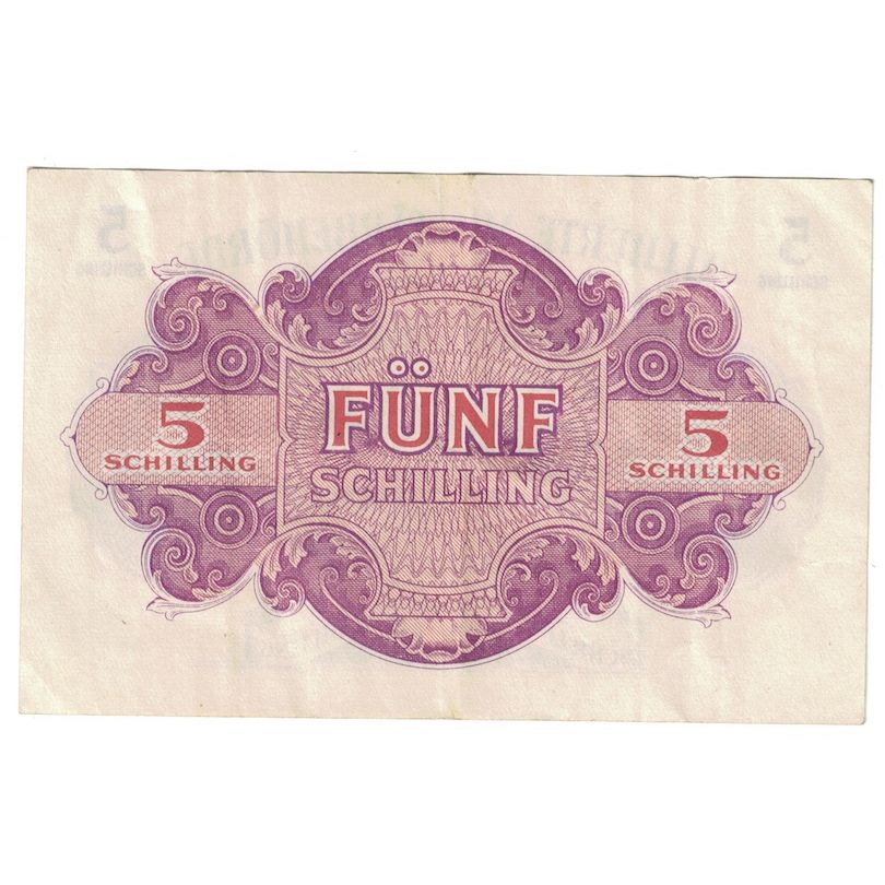 Billete, 5 Schilling, 1944, Austria, 1944, KM:105, MBC