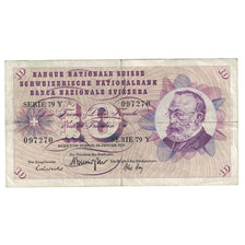 Banknote, Switzerland, 10 Franken, 1972, 1972-01-24, KM:45r, VF(20-25)