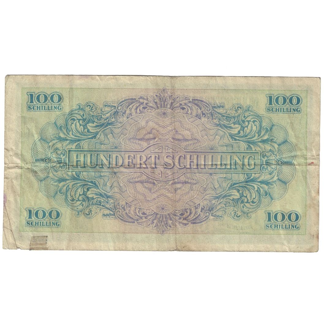 Billete, 100 Schilling, 1944, Austria, KM:110a, BC+
