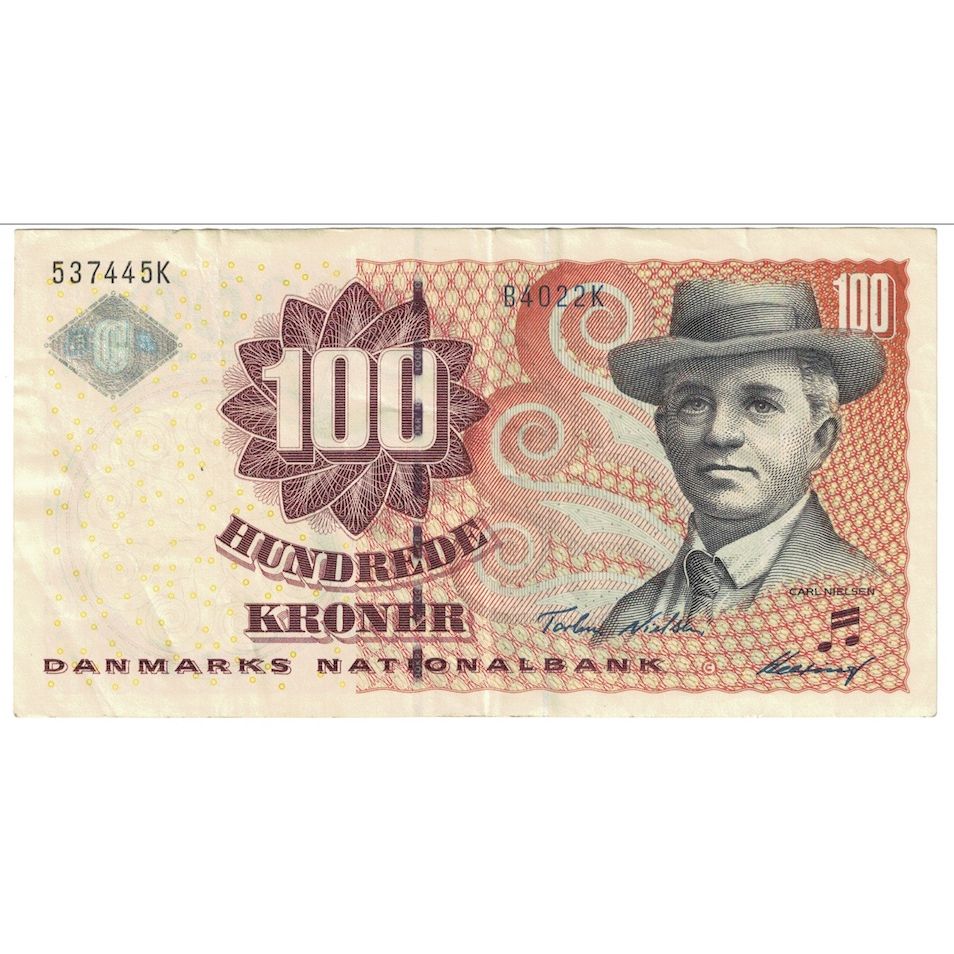 Biljet, Denemarken, 100 Kroner, 2002, KM:61a, TB